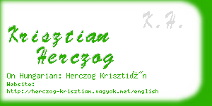 krisztian herczog business card